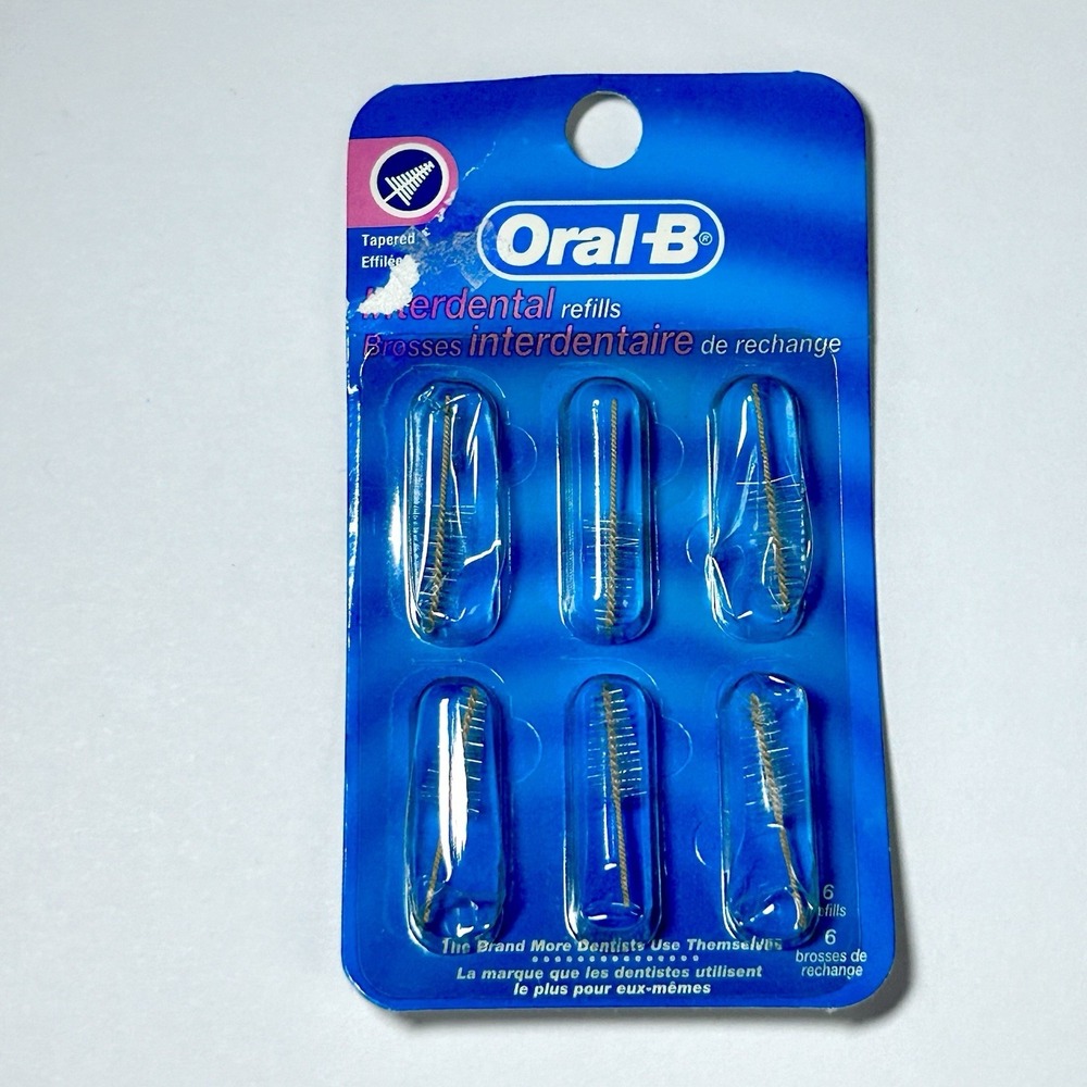 Oral-B Interdental Refills Tapered 6 Count Original Package